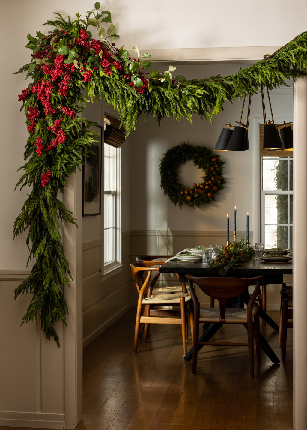Afloral™ Real Touch Deluxe Norfolk Pine Garland - 96"
