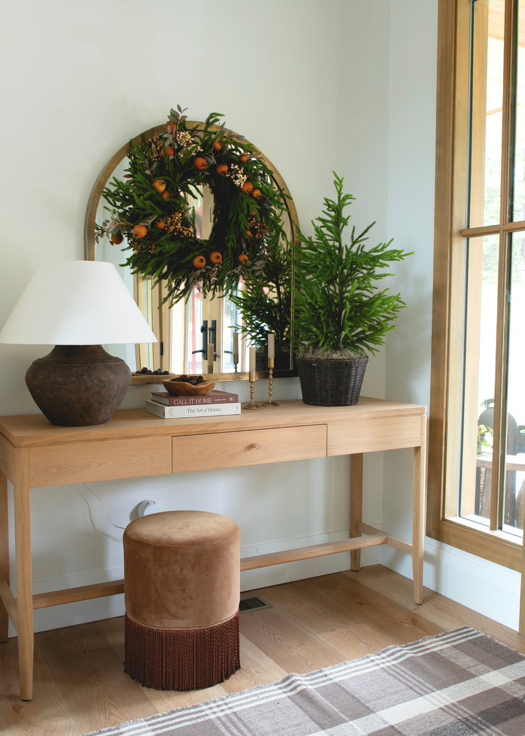Afloral™ Real Touch Norfolk Pine Wreath - 24"