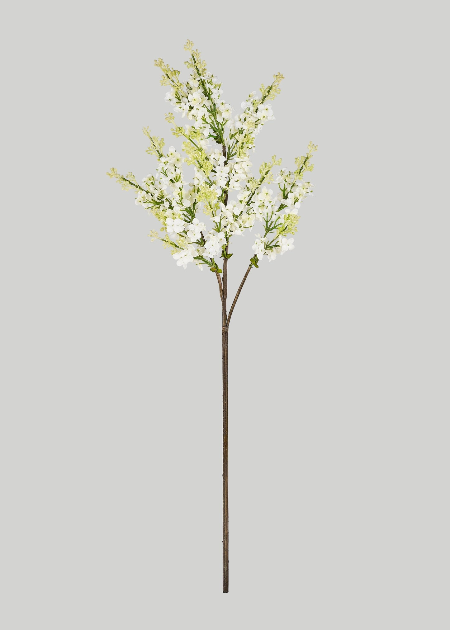 Cream Artificial Blooming Lilac Branch - 30"
