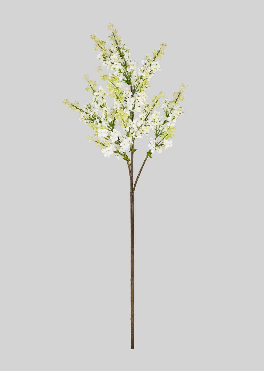 Cream Artificial Blooming Lilac Branch - 30"
