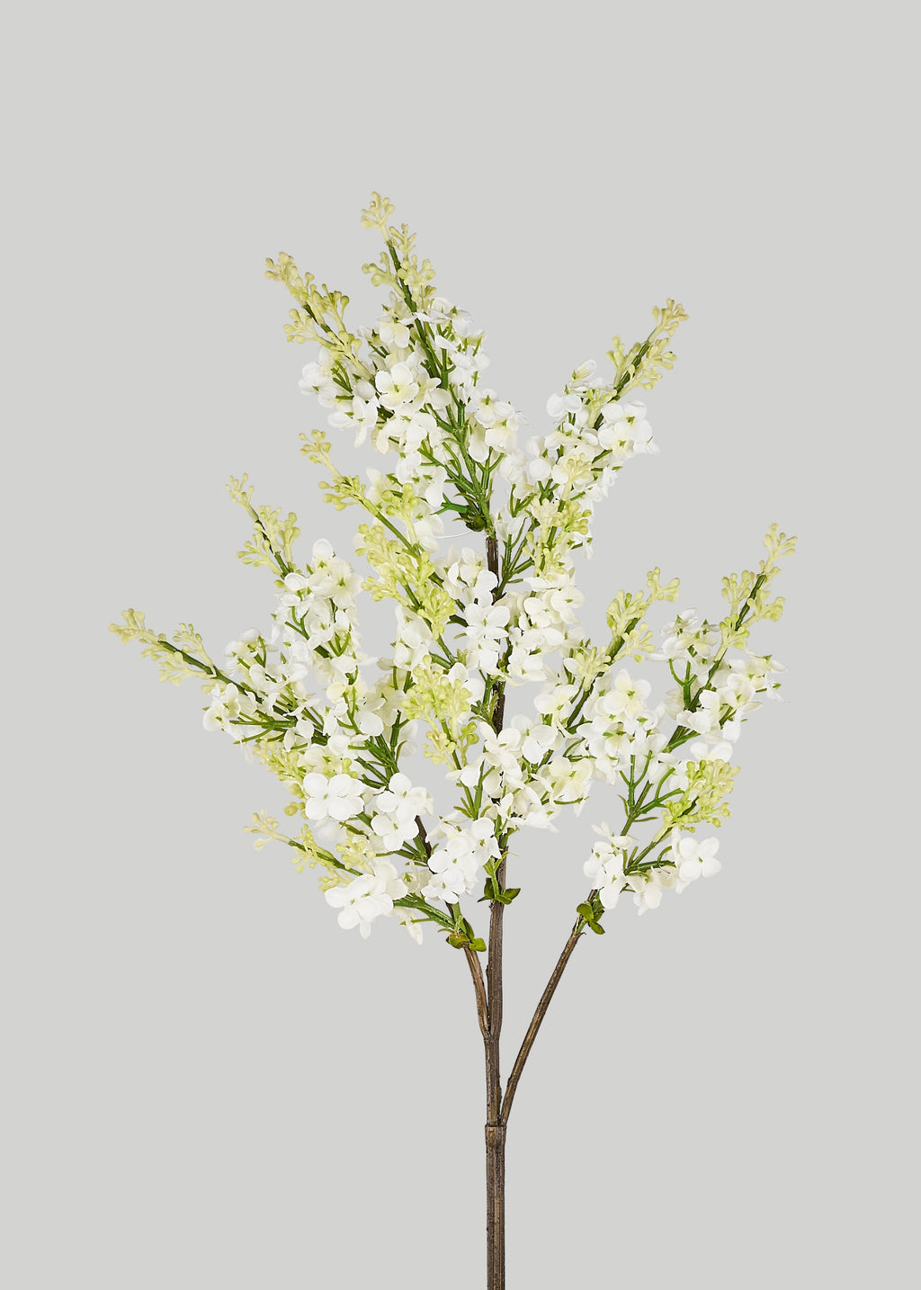 Cream Artificial Blooming Lilac Branch - 30"