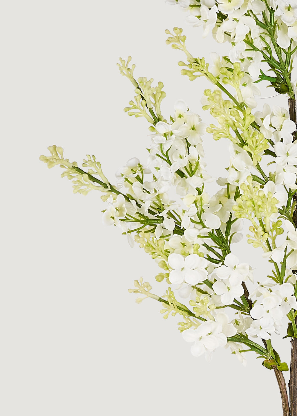 Cream Artificial Blooming Lilac Branch - 30"