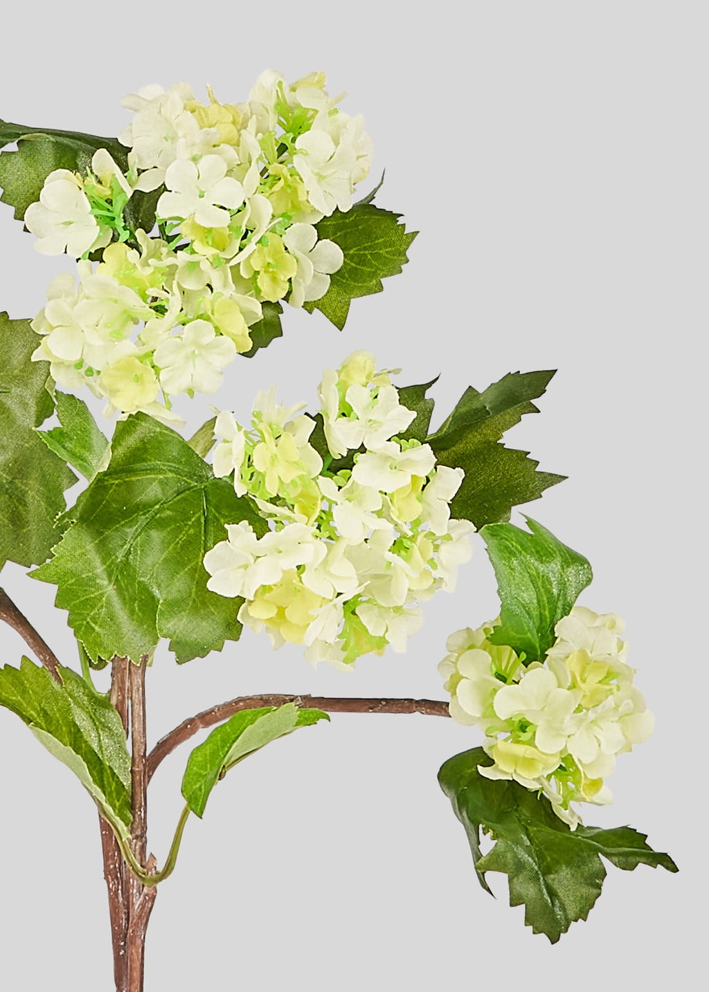 Green Artificial Snowball Flowers - 17"