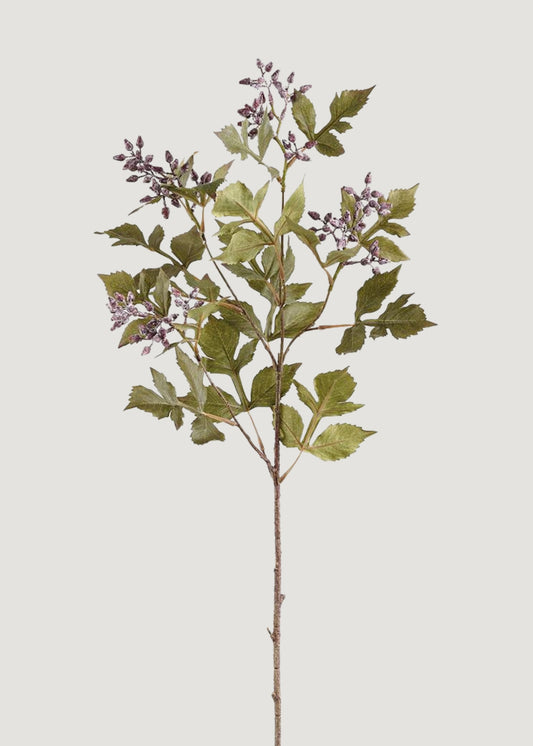 Artificial Seeded Ash Leaf Branch - 33"