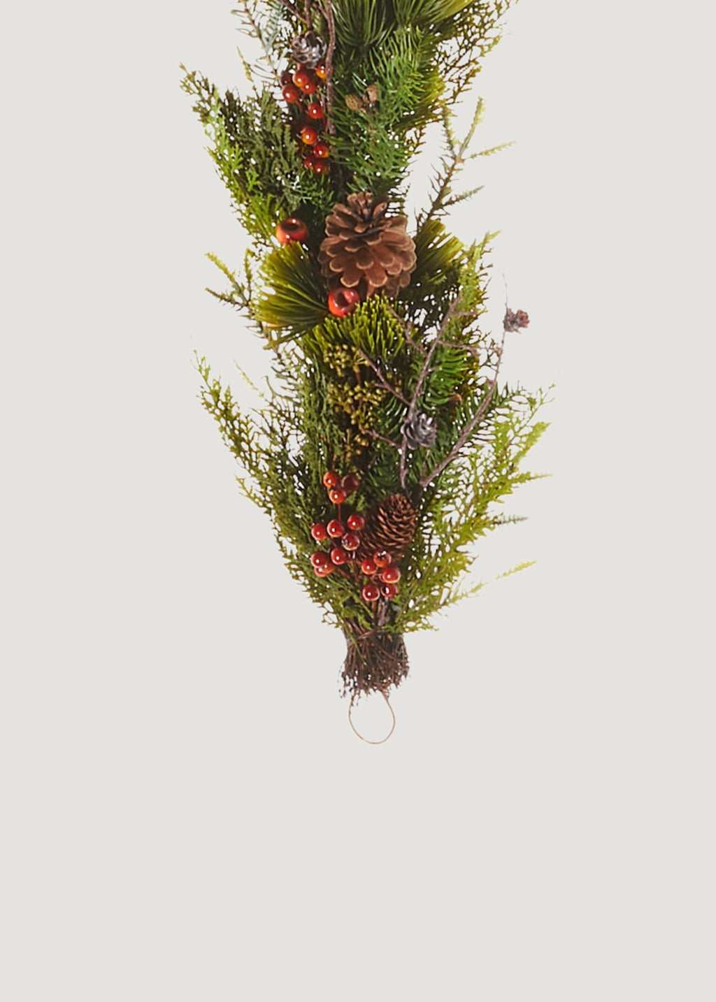 Festive Winter Pine and Pod Garland - 72"