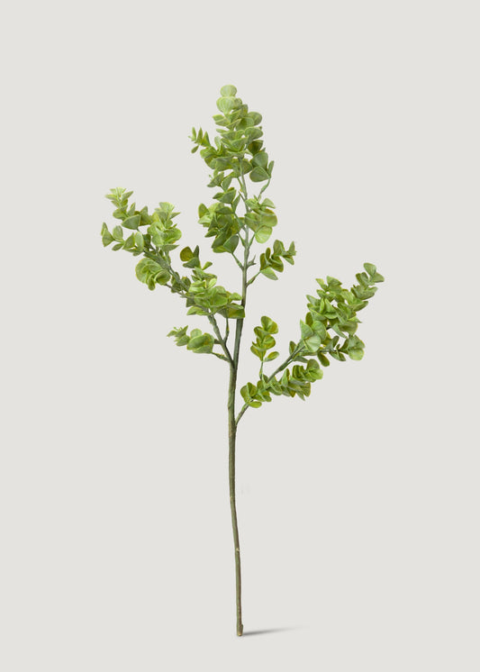 Artificial Real Touch Eucalyptus Leaf Branch - 27"