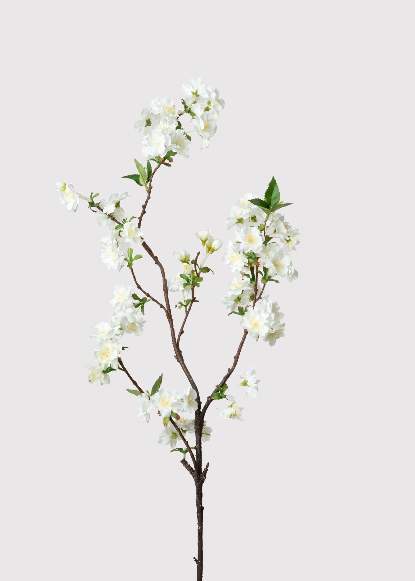 Cream White Artificial Cherry Blossom Branch - 36"