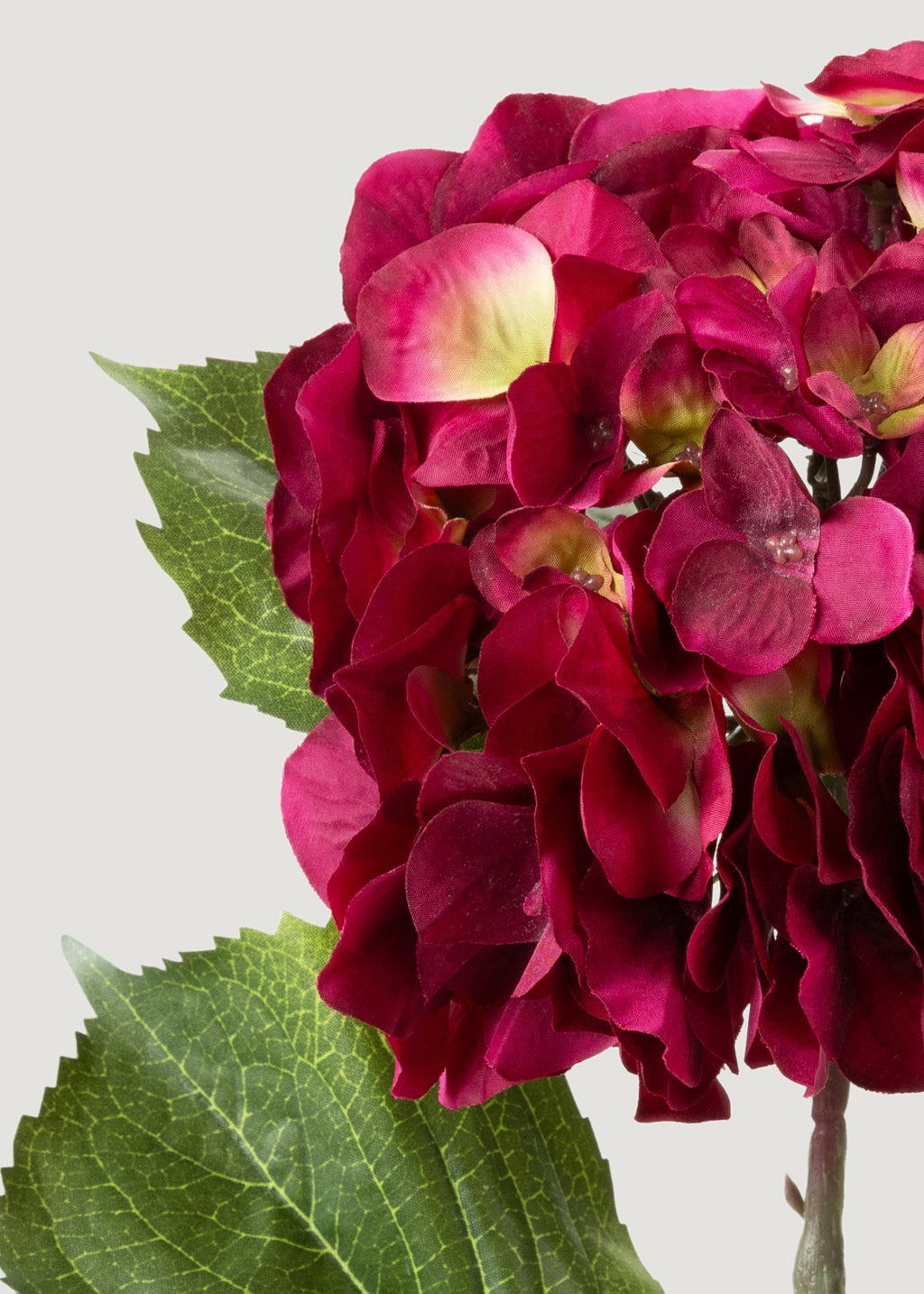 Deep Pink Fake Blooming Hydrangea Flower - 23"