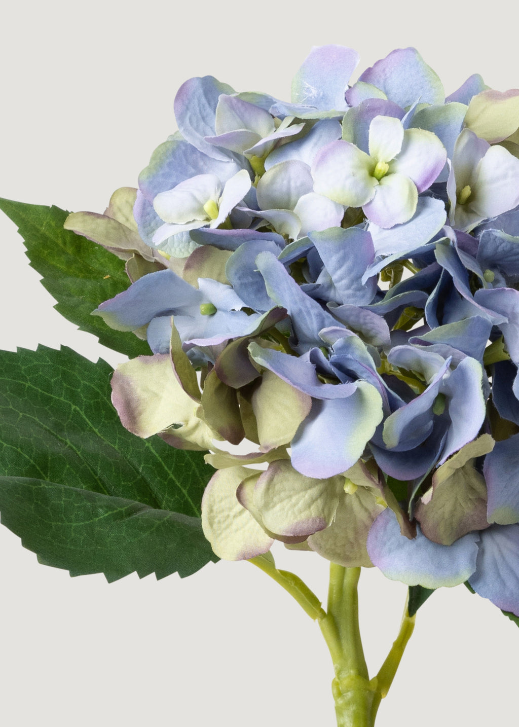 Vintage Blue Green Artificial Hydrangea - 19"
