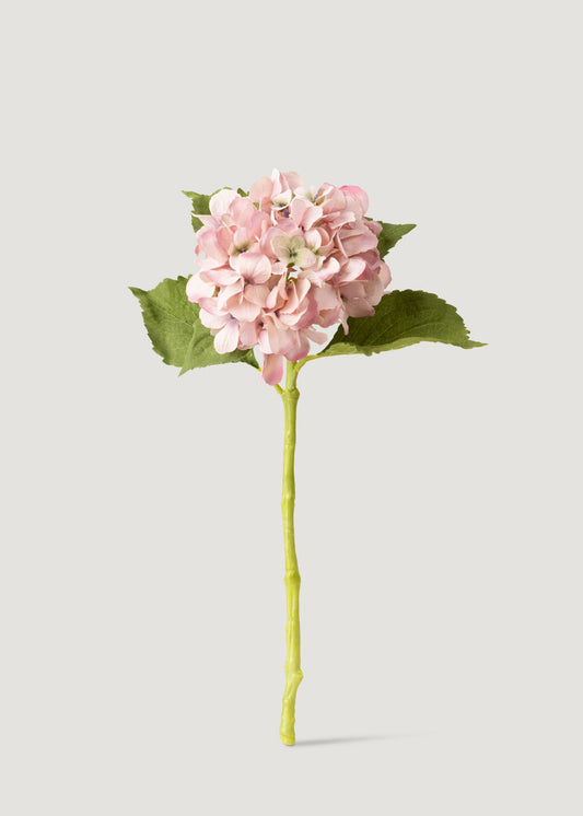 Small Hydrangea Artificial Flower in Antique Pink - 19"
