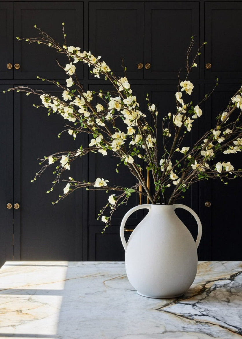 Premium Artificial Flowers - Cream Artificial Blossom Branch - 57"
