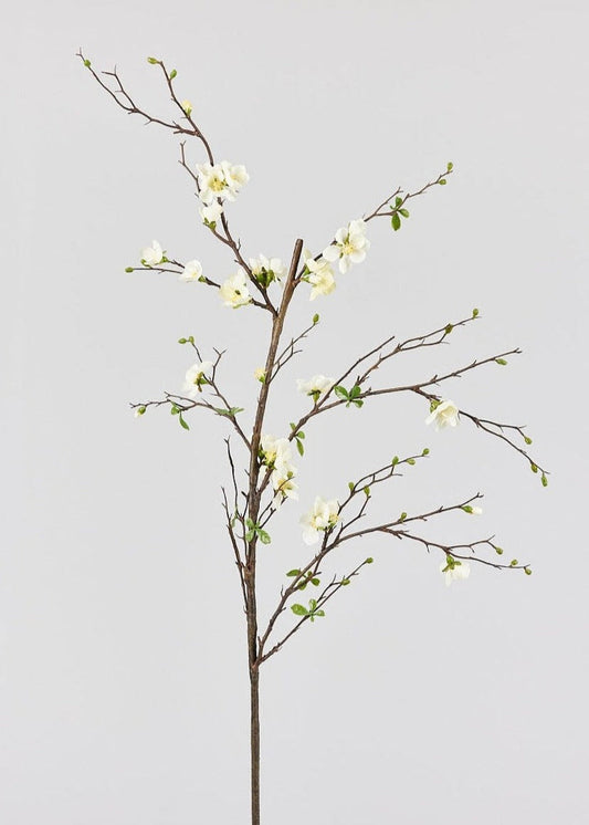 Premium Artificial Flowers - Cream Artificial Blossom Branch - 57"