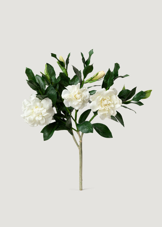 SAVE - Premium Artificial Gardenia Flower Branch- 19"