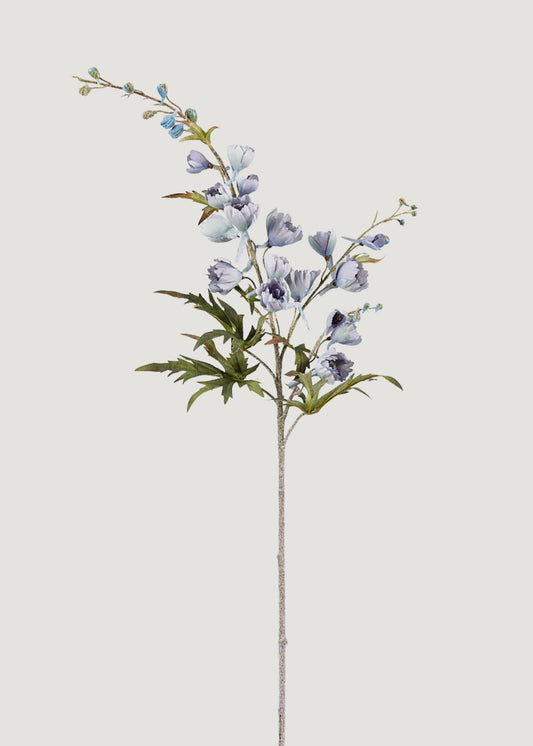 Artificial Delphinium Wildflower in Dusty Blue - 40.5"