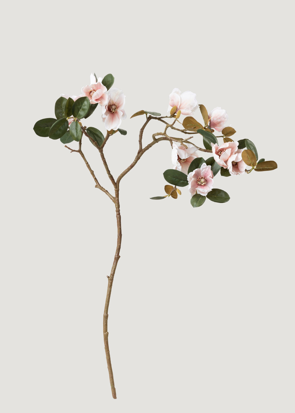 Artificial Magnolia Flower Branch in Blush - 40"