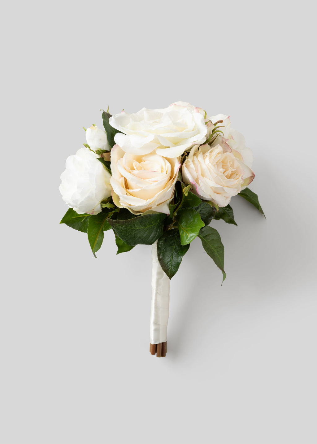 Destination Wedding Bouquet of Cream  Roses - 13"