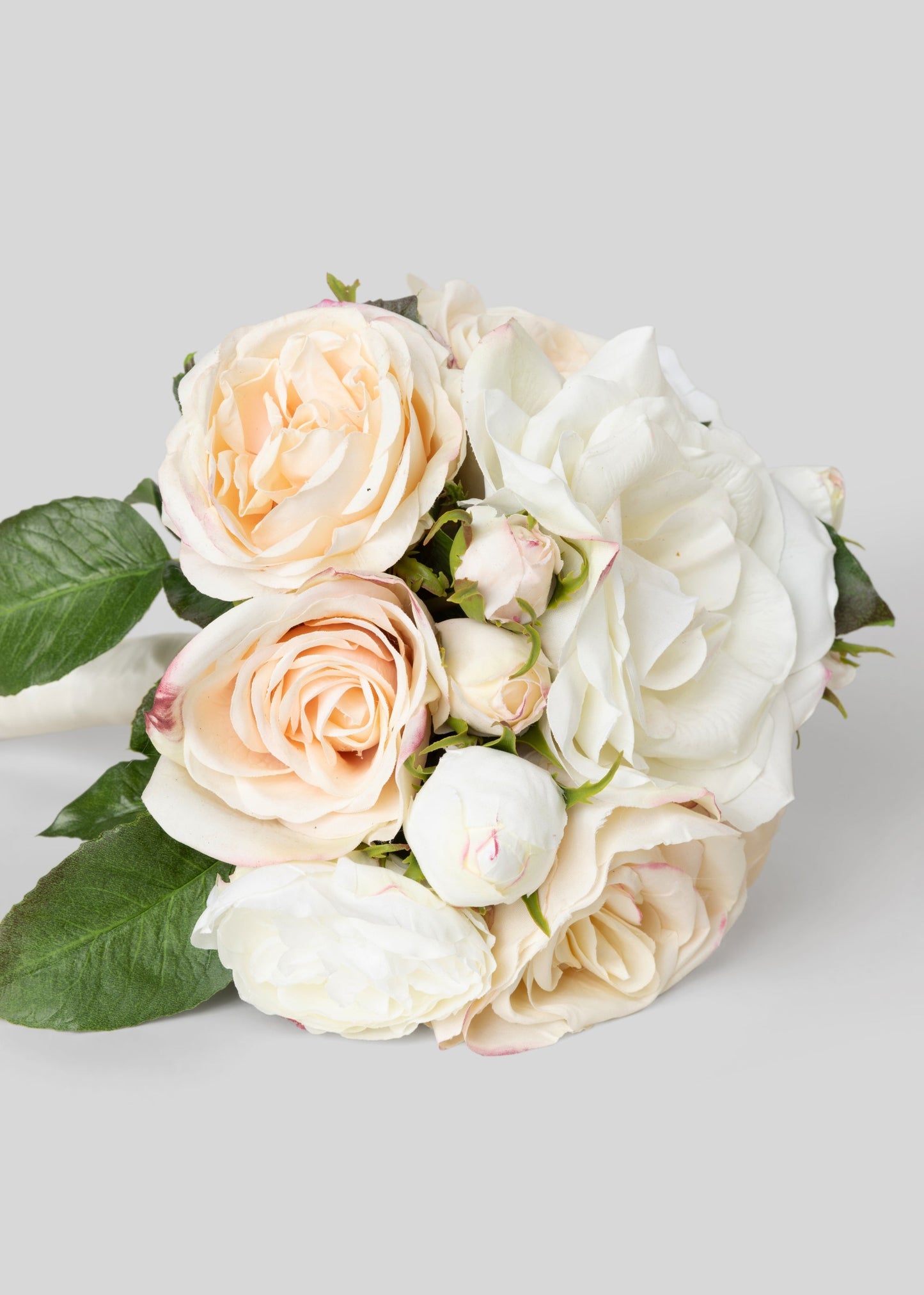Destination Wedding Bouquet of Cream  Roses - 13"