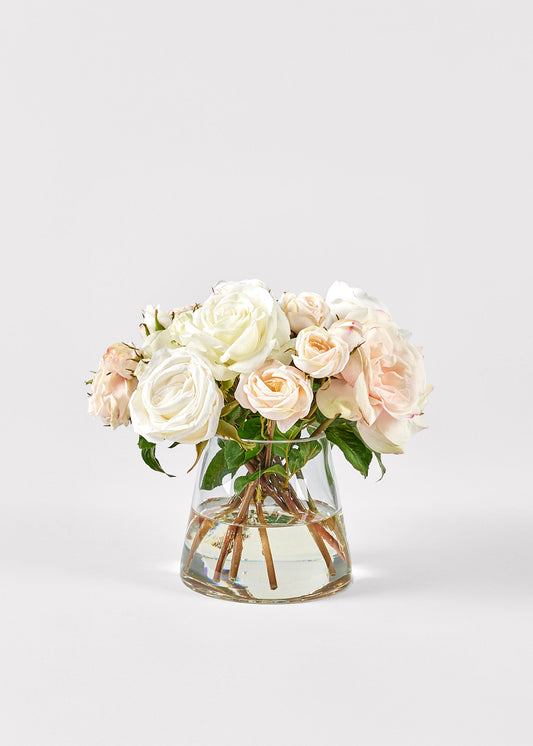 Natural Touch Rose Arrangement in Vase - 12"