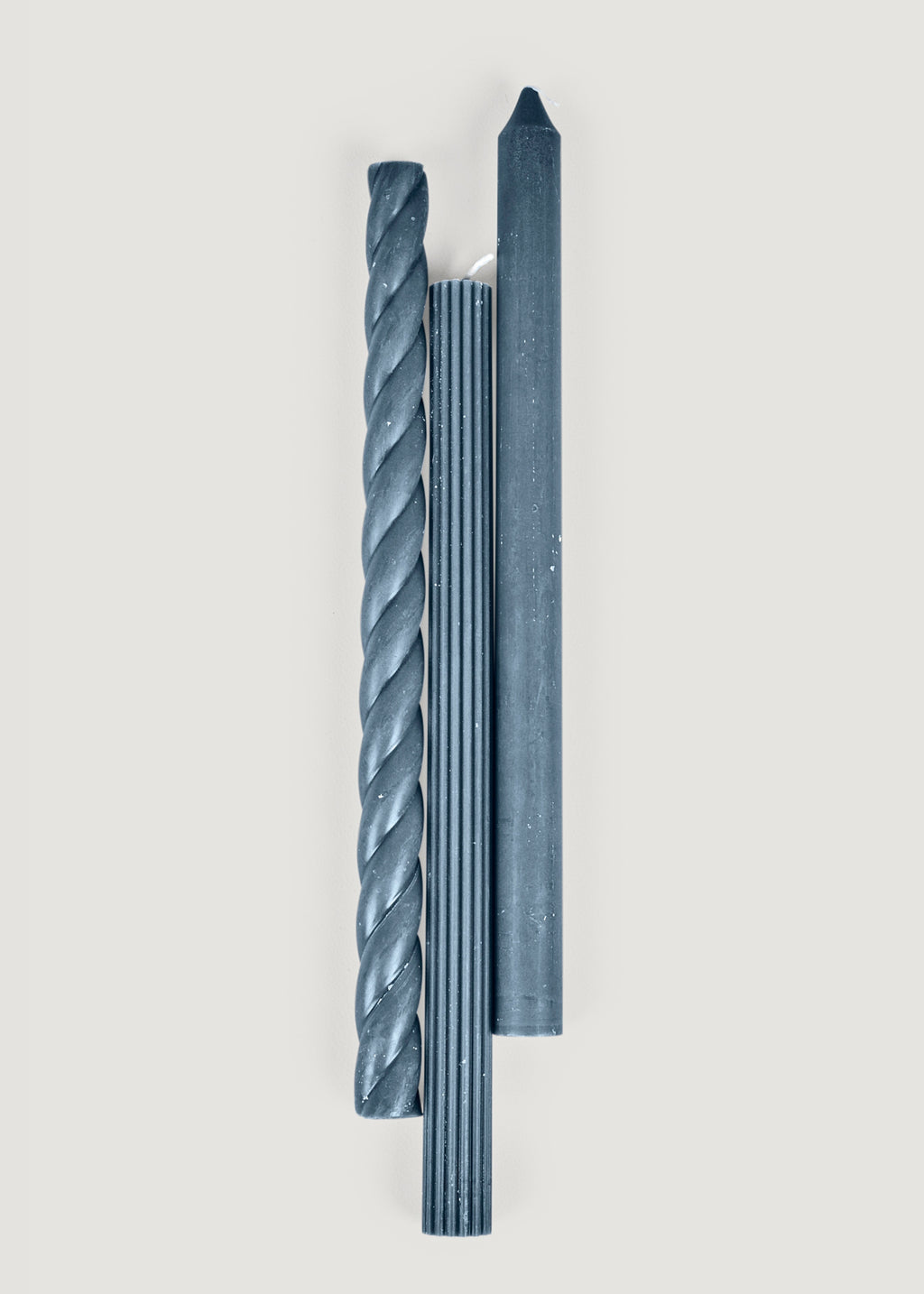 Pack of 3 Navy Blue Taper Candles - 11"