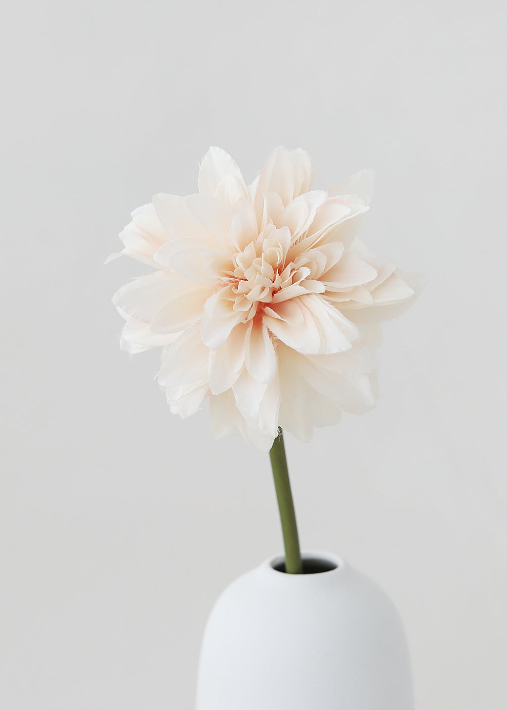 Blush Peach Dahlia Silk Flower - 19"