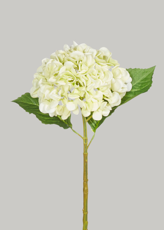 Real Touch Hydrangea Fake Flower in Light Green - 20.5"