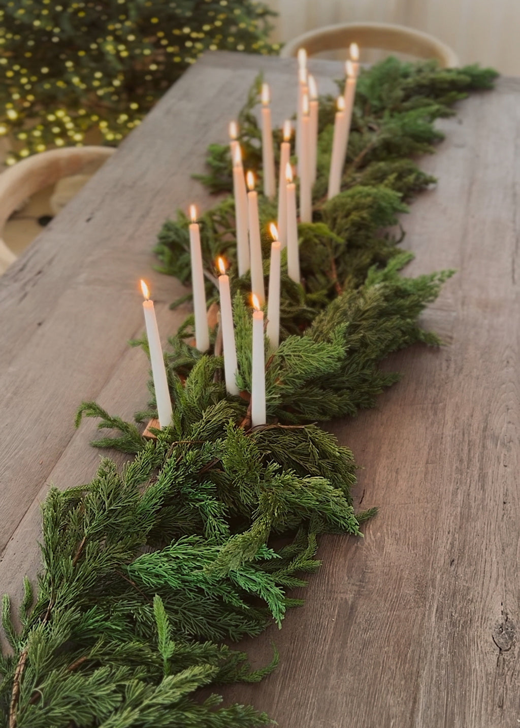 SAVE - Deluxe Artificial Cedar Garland - 108"