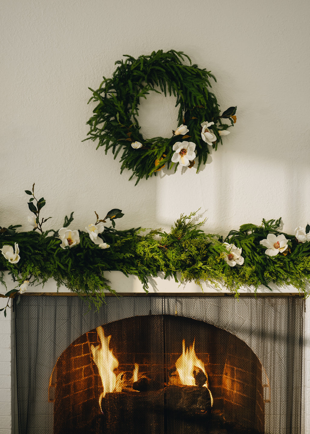 Afloral™ Real Touch Norfolk Pine Wreath - 24"
